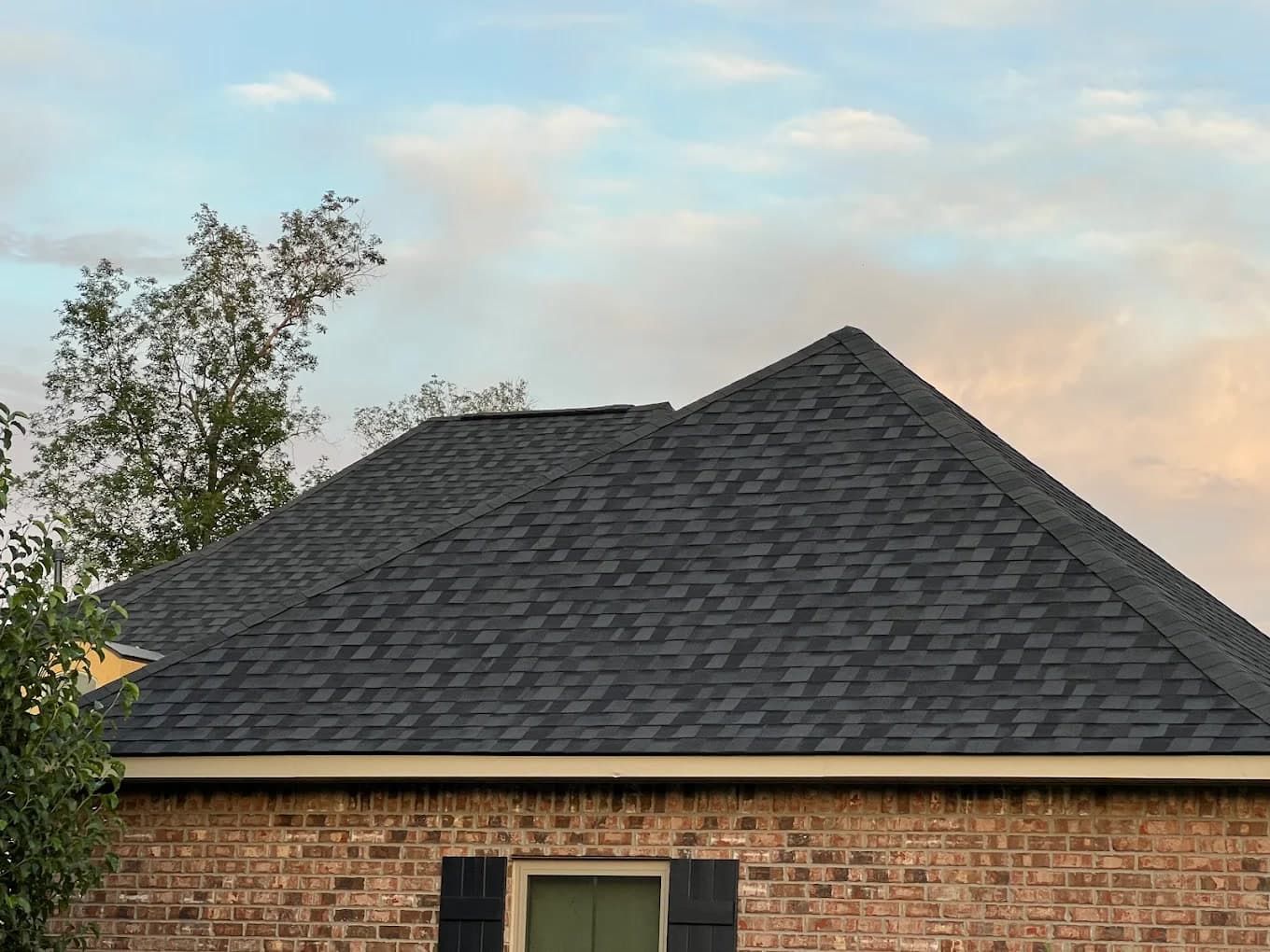 Before and after roof replacement in Zachary LA